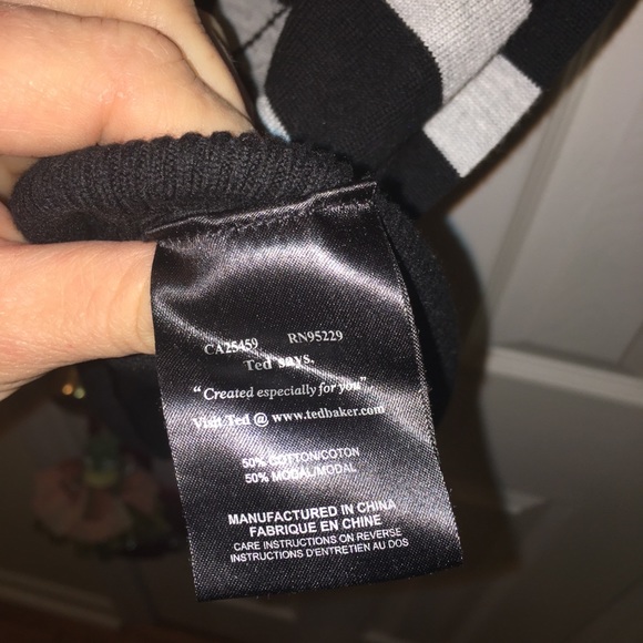 EUC Ted Baker Sweater Knit dress with bows Sz. 4 - Picture 5 of 7